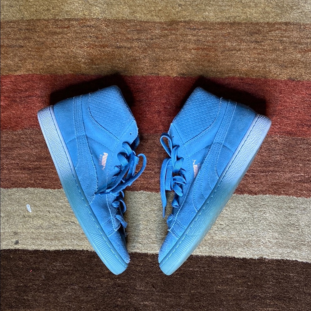 Puma x Pink Dolphin 🐬 Blue Sneakers Modern Minimalist Design